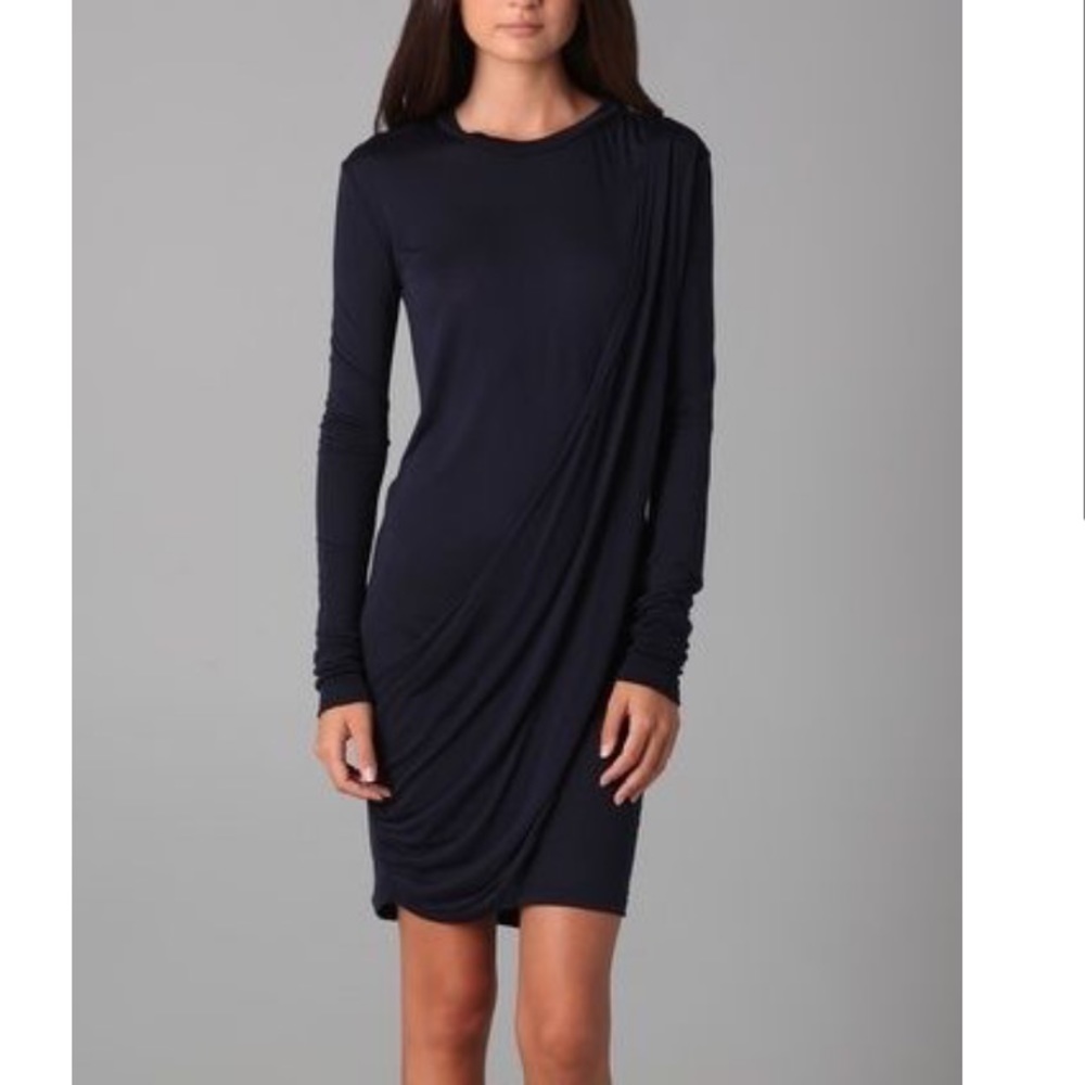 Pencey Standard Navy Drape Dress